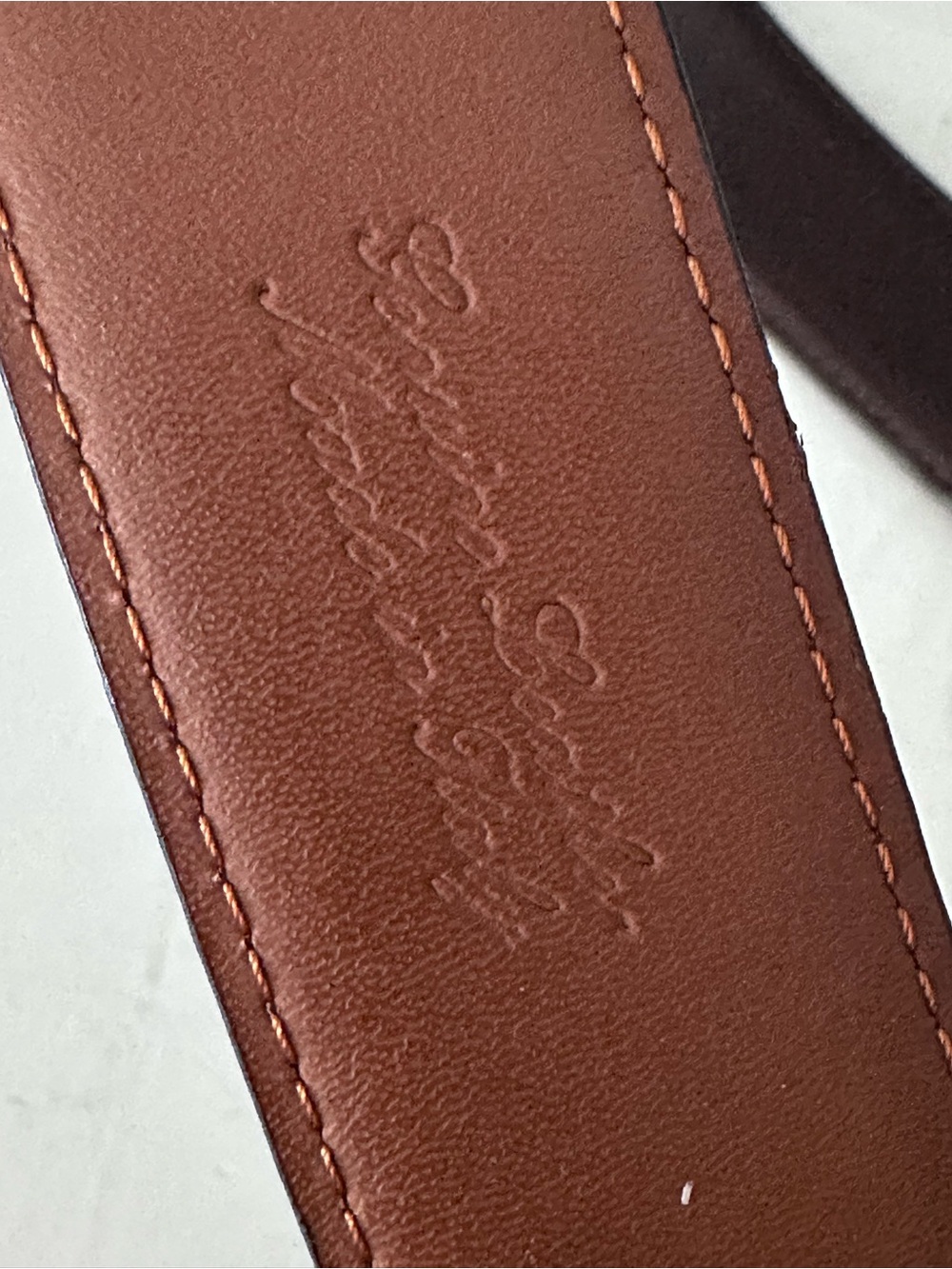 Brooks Brothers ITALY Men's Brown Leather Classic Size 38 - Picture 5 of 9